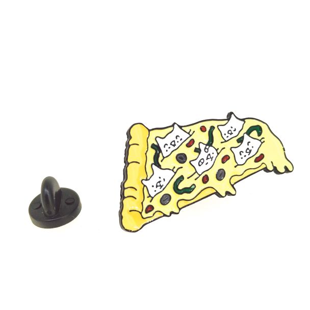 Pin de solapa Pizzacat 39x21mm - Gemelolandia