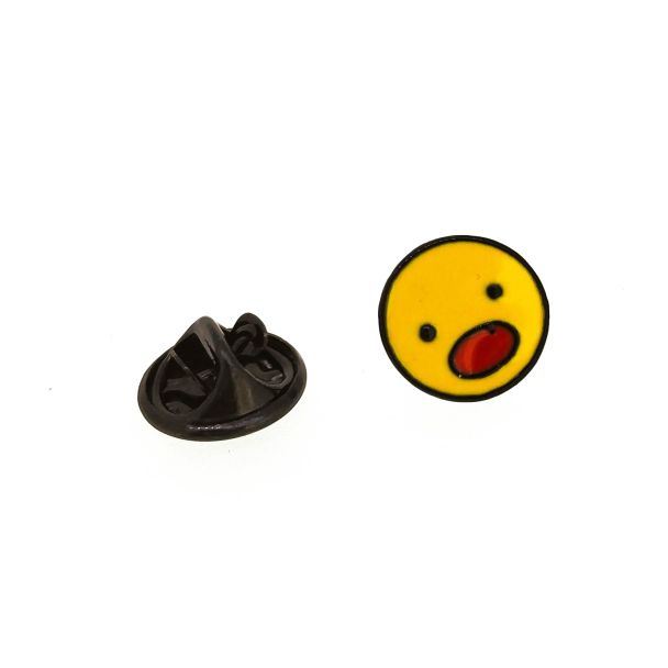 Pin de solapa Emoticono Sorpresa 11mm - Gemelolandia