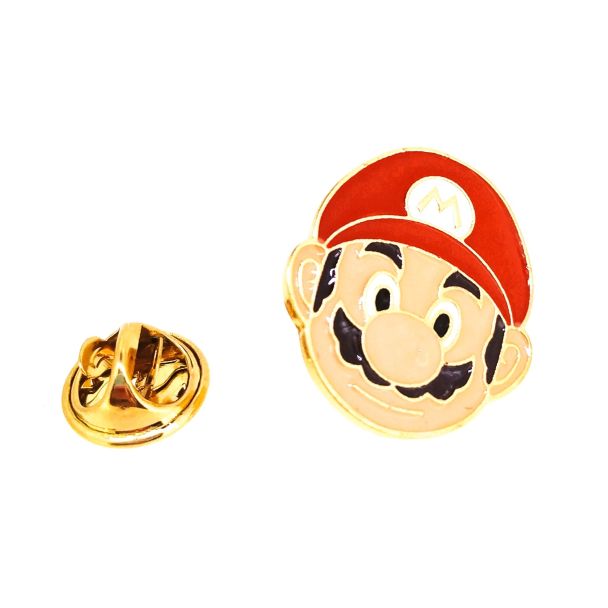 Pin de solapa Mario Bross Face 22x20mm - Gemelolandia