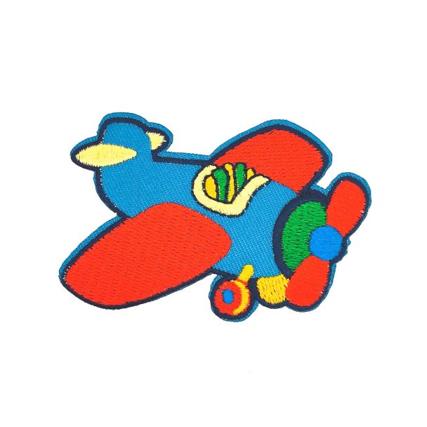 Parche Bordado Avion de Juguete 6,5x5,5cm - Gemelolandia