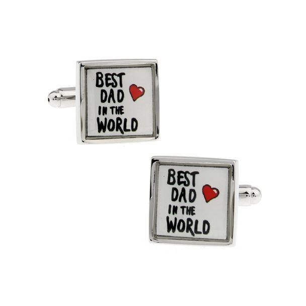 Gemelos para camisa Best Dad in the World 01