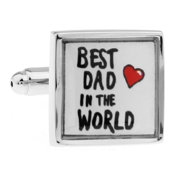 Gemelos para camisa Best Dad in the World 02