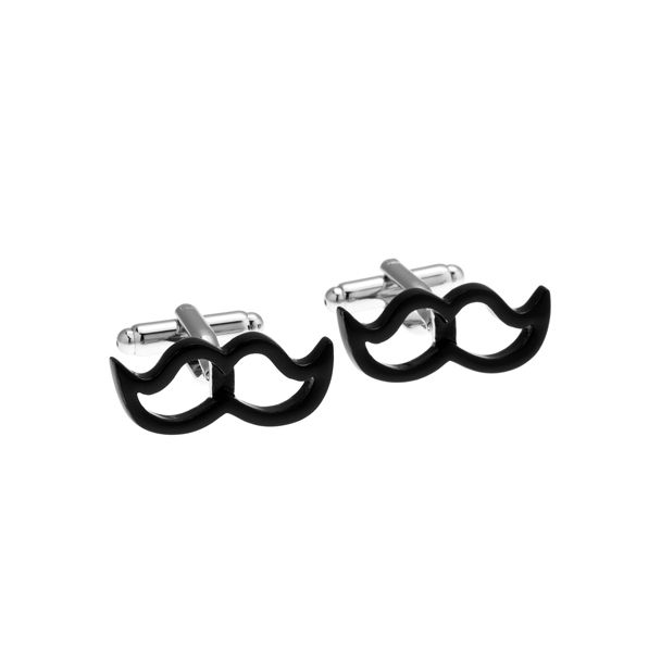 Gemelos para Camisa Bigotes Negros 04