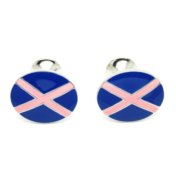 Gemelos para camisa bandera Pink Cross 04