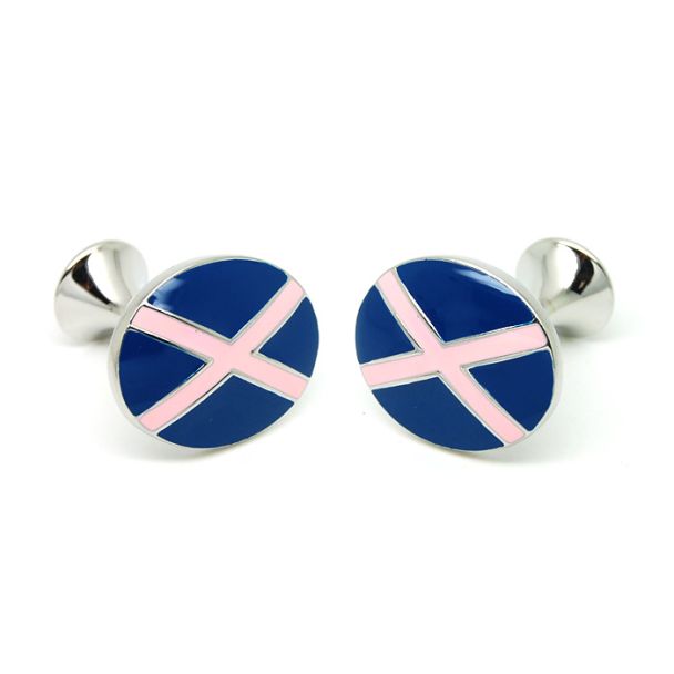 Gemelos para camisa bandera Pink Cross 02