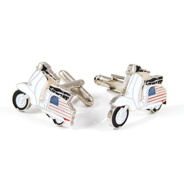 Gemelos para camisa Moto Lambretta-Vespa USA 02 - Gemelolandia