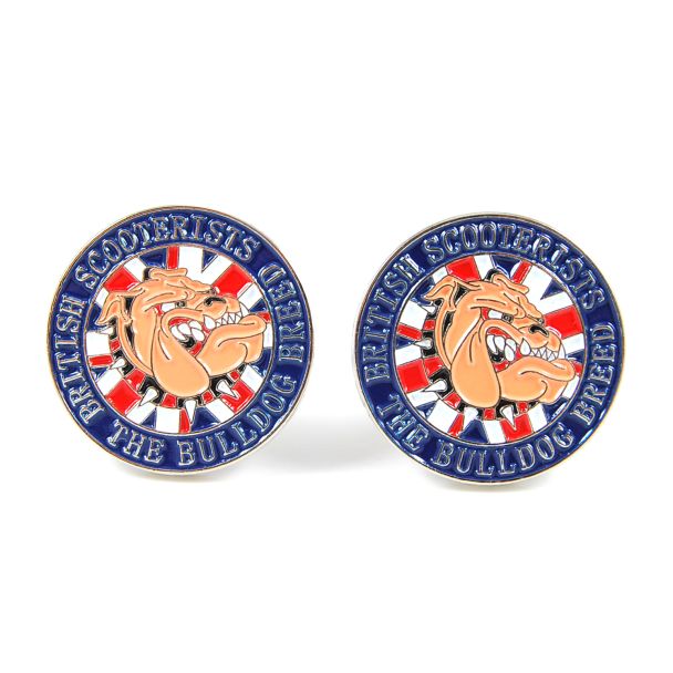 Gemelos Scooterist Ingleses - British Scooterist Cufflinks 01