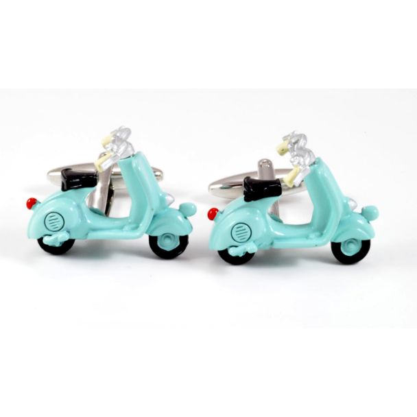 Gemelos para camisa Vespa Celeste 01