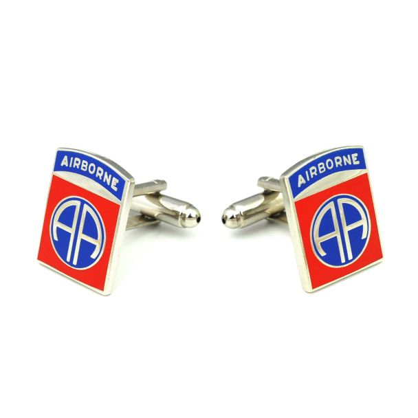 Gemelos de Camisa 82 Division Aerotransportada USA The 82nd Airborne Division US Cufflinks 01