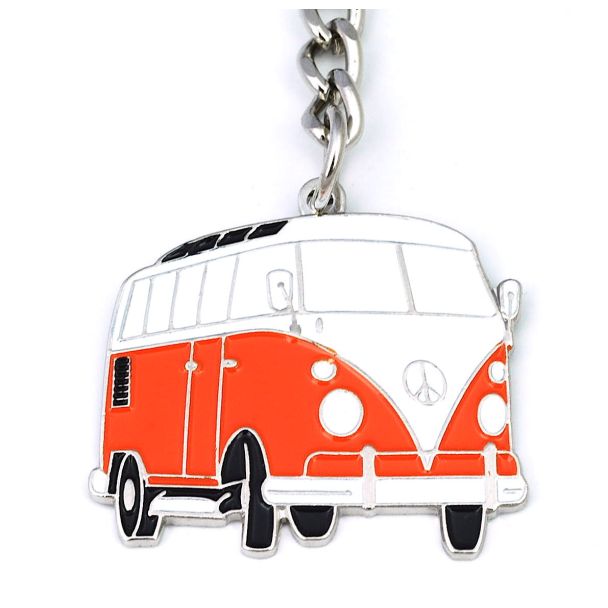 Llavero Furgoneta VW Hippie Naranja 02