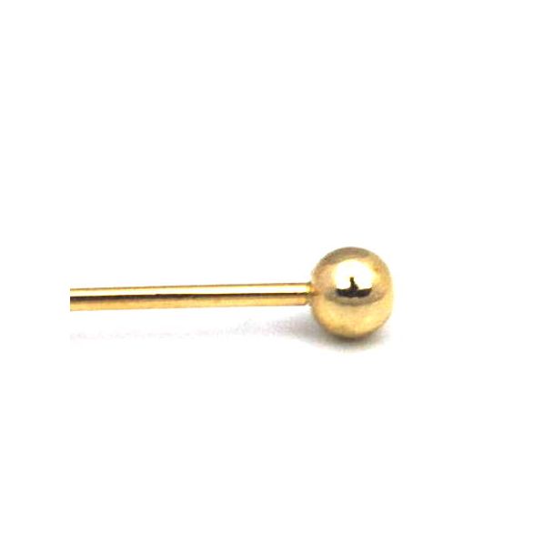 Collar Bar Alfiler de Cuello Gold Rounded End Model II 02