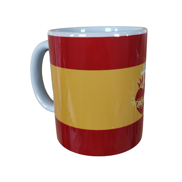 Taza Bandera de España Sagrado Corazón - Gemelolandia