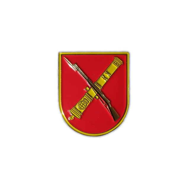 Distintivo Emblema del Curso de de Historia del Armamento del Ejército Español del Instituto de Historia y Cultura Militar 30 x 25 mm.