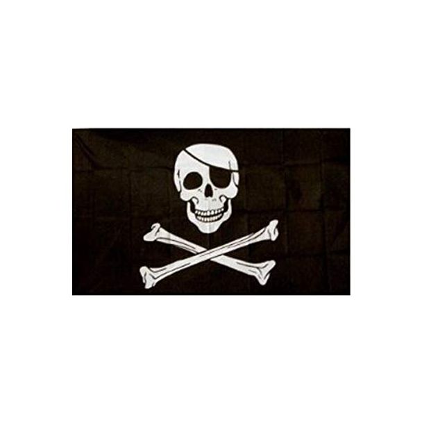 Bandera Calavera Pirata 90x150cm - Gemelolandia