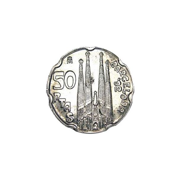 Gemelos para camisas Moneda de 50 Pesetas Edición Especial 1992 Gaudí Barcelona 05