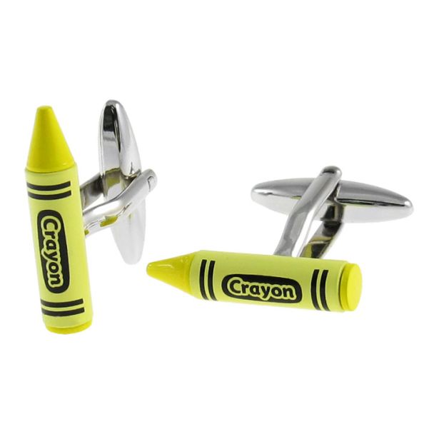 Gemelos para camisa Pintura de Cera Amarilla - Crayon Yellow 01