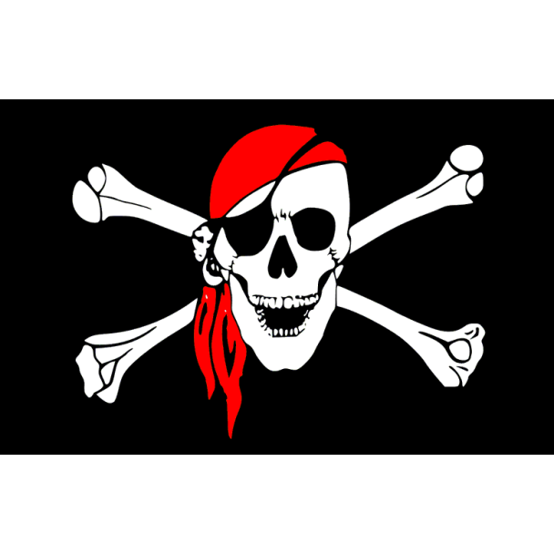 Bandera Pirata 90x150cm - Gemelolandia