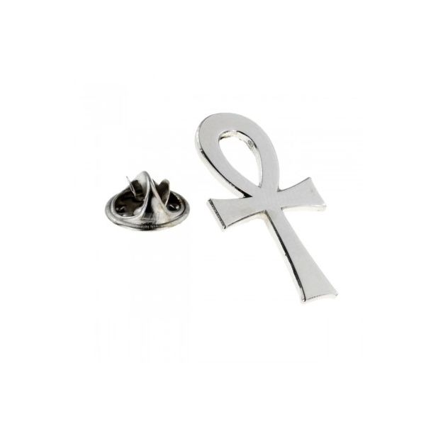 Pin de Solapa Cruz Egipcia Plated 30x16mm - Gemelolandia