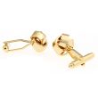 Gemelos para camisa Nudo Elegant Acero Single Gold 03