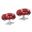 Gemelos para camisa Volkswagen Escarabajo Rojo 3D 03