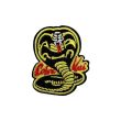 Gemelolandia | Parche Bordado Termoadhesivo Cobra Kai - Edición Limitada - 5 x 6 cm - Ideal para mochilas y ropa