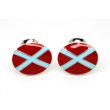 Gemelos para camisa de Bandera Red and Blue Cross 05