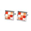 Gemelos Beour Orange Red & White Chess 02