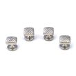 Stud Set Botones de Esmoquin y Gemelos Elegant Stripes in Steel 02