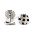 Stud Set Botones de Esmoquin y Gemelos Black and Steel Stripes 05