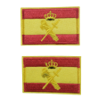 Pack 2 Parches Termoadhesivos Bandera España Guardia Civil 6x3,8cm - Gemelolandia