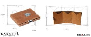 Cartera Exentri piel marron Modelo Hazelnut RFID. EX 030 - Hazelnut - Con sistema de Proteccion RFID: protege tarjetas contactless bloqueando acceso remoto