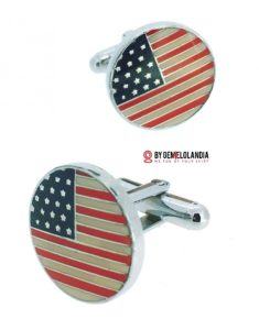 Happy 4th of July - Feliz 4 de julio para todos los americanos que viven en España y conviven con nosotros. Esperamos que este día tan especial celebréis vuestra identidad e Historia con alegría - Gemelolandia - Gemelos para camisa - USA Cufflinks - Cufflinks